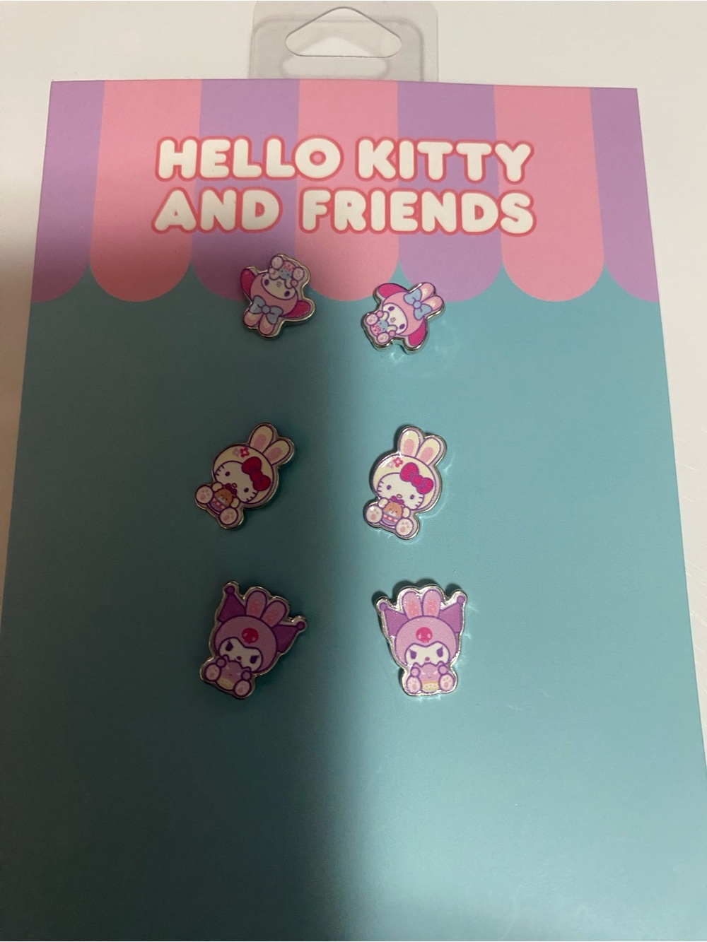 🦋Hello Kitty Pink Purple Character Sticker Set